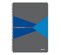 Leitz Office Collegebblock A4 cuadriculado, cuaderno con espiral, tapa de polipropileno, apertura de 360 grados, 180 páginas/90 hojas de papel certificado FSC (80 g/m²), para oficina y escuela, color