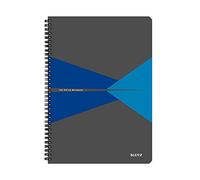Leitz Office - Cuaderno Cuadriculado con Tapas, A4, Azul
