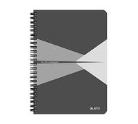 Leitz Office - Cuaderno Cuadriculado con Tapas, A5, Gris