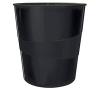 Leitz Papelera Recycle 15 L – 100% reciclable, climáticamente neutral, Ángel Azul – Negro