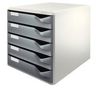 Leitz Cajonera 5280 – Gris oscuro – 5 cajones