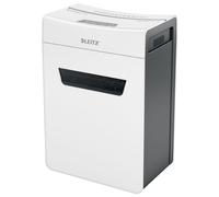 Leitz Destructora de papel IQ 6M Premium – Corte en micropartículas P5, 7–6 hojas, 18 L, Blanca