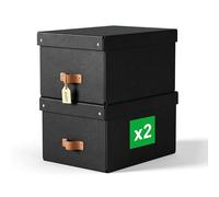 Leitz Puro Medium Storage Box 2 Units Negro Niños