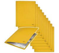 Leitz Recycle Dosier Archivador para Folios A4 Perforados con Cierre Metálico Interior y Capacidad de 250 Hojas, Cartón 100 % Reciclado, Amarillo - 39040015