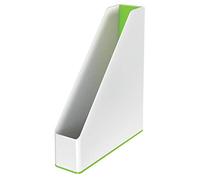 Leitz Revistero A4 53621054 Gama WOW bicolor blanco/verde plástico