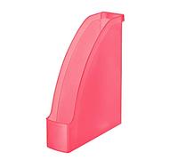 Leitz Revistero A4, Rojo Transparente, Gama Plus, 24760026
