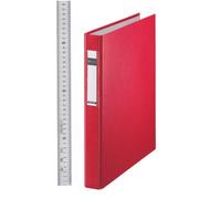 LEITZ Ringbuch Standard, DIN A4 Überbreite, rot, 4 D-Ring-
