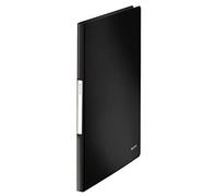 Leitz Solid - Archivador de plástico (polipropileno, A4, 10 unidades, 20 fundas), color negro