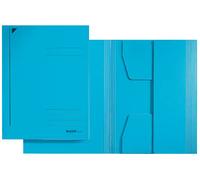 Leitz Subcarpeta de Cartulina Din A4 con 3 Solapas, Azul