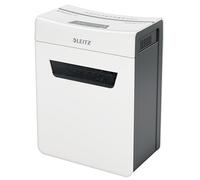 Leitz Trituradora de papel IQ 4M Premium P5 para oficina y hogar, microcortada, 4 hojas, papelera de 14 litros, muy silenciosa y compacta, serie Protect, blanca, 80940000, 1 unidad
