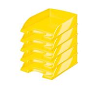 Leitz WOW 52263016 - Bandeja para cartas, A4, 5 unidades, color amarillo