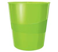 Leitz WOW 52781054 - Papelera (6 unidades, 15 L, plástico), color verde