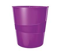 Leitz WOW 52781062 - Papelera (6 unidades, 15 L), color morado