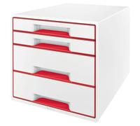 Leitz 5213 WOW cajonera roja (4 cajones)