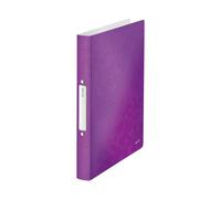 Leitz Wow Carpeta de 2 anillas redondas 25 mm polipropileno violeta DIN A4