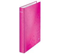 Leitz WOW - Carpeta de anillas plastificada, A4, Fucsia Metalizado, 1 unidad