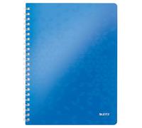 Leitz Wow - Cuaderno de tapa rígida, A4, Azul (Metallic Blue)