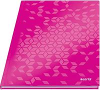 Leitz Wow - Cuaderno de tapa rígida, A4, Rosa (Rosa Brillante)