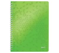 Leitz 4638 WOW cuaderno espiral A4 a cuadros 80gr 80 hojas verde (4 agujeros)