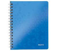 Leitz Wow - Cuaderno de tapa rígida, A5, Azul (Metallic Blue)