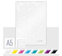 Leitz Wow - Cuaderno de tapa rígida, A5, Blanco