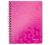 Leitz Wow - Cuaderno de tapa rígida, A5, Rosa (Rosa Metalizado)
