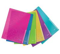 Leitz Wow - Funda A4, 6 Unidades, Multicolor