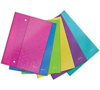 Leitz WOW - Funda para documentos, tamaño A4, 6 unidades, multicolor