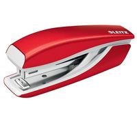 Leitz Grapadora pequeña WOW 55281026 – metálica roja, hasta 10 hojas, incluye 1000 grapas