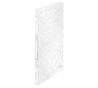 Leitz WOW WOW 46320001 - Carpeta de presentación (A4, 10 unidades, 40 fundas transparentes para 80 hojas, color blanco perlado)