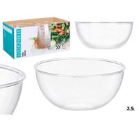 LEKNES Bol Redondo Grande Transparente 3,5 L