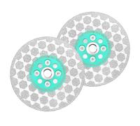 LEKOMESH Disco Diamantado 125mm Porcelanico - 2 PCS Doble Cara para Corte y Rectificado de Mármol, Granito, Hormigón, Cerámica - Rosca M14