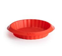 Lékué 4 Tartelettes de Silicona 100% Platino, Moldes Antiadherentes para Hornear Postres y Mini Quiches