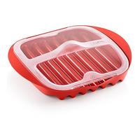 Lékué Cocedor de bacon para microondas - Rojo