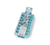 Lékué Cubitera de Caucho SBS con Tapa, Azul, 14 Cavidades, Rectangular