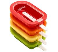 Lékué Kit 4 Moldes Mini Polo apilable, silicona platino Multicolor 60 ml