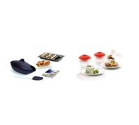 Lékué Kit para Hacer Pan, Silicona, marrón, 30 x 25 x 15 cm (3000085SURM017) & Kit 2 OVOS (Cub+CIL) Blanco, Silicona, Translúcido, centimeters