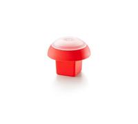 Lékué Molde Cocedor de huevos en microondas o baño maría, silicona Rojo