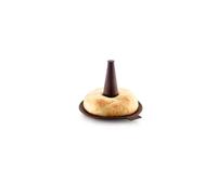 Lékué Molde para bagels, silicona platino marrón, 6 unidades, 10 x 12 x 13 cm