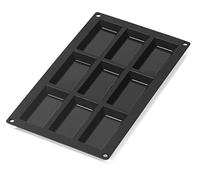 Lékué Molde financier silicona Lékué 9 cav. Negro