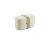 Lékué Natural LunchBox, Recipiente para transportar alimentos, Beige 1l