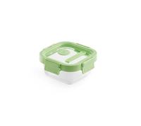 Lékué Recipiente hermético de vidrio Lékué cuadrado 320 ml Verde