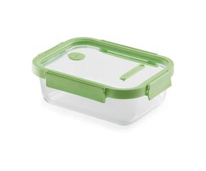 Lékué Recipiente hermético de vidrio Lékué rectangular 1520 ml Verde