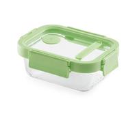 Lékué Recipiente hermético de vidrio Lékué rectangular 370 ml Verde