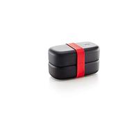 Lékué Recipiente para transportar alimentos, Lunch Box to go, Negro, 1000 ml