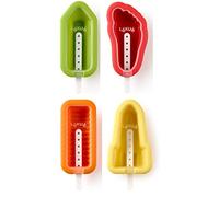 Lékué Kit 4 moldes para helados Combinado - silicona multicolor