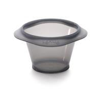 Lékué Set de 6 moldes de repostería para Coulant de Chocolate – silicona platino – Negro/Translúcido