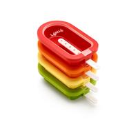 Lékué: Set de 4 Moldes Individuales para Helados Caseros con Tapa y Palito Reutilizable