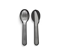Lékué Set de Cubiertos acero inoxidable con Funda: cuchara-tenedor-cuchillo