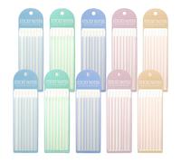 LELE LIFE 1600 Cintas resaltadoras extraíbles, Transparentes, marcadores de página Largos, pestañas para anotar Libros, Tiras resaltadoras, pestañas Adhesivas subrayadas (Color morandi, 5.5 x 0,2 in)